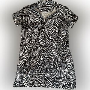 Zara Monochrome Zebra Print Dress